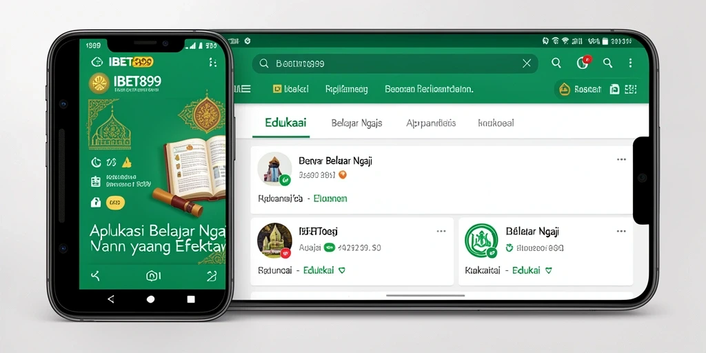 Antarmuka IBET899 yang menarik untuk belajar ngaji.