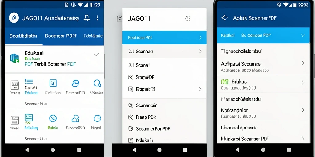Antarmuka JAGO11 yang sederhana dan fungsi pemindaian PDF yang efisien.