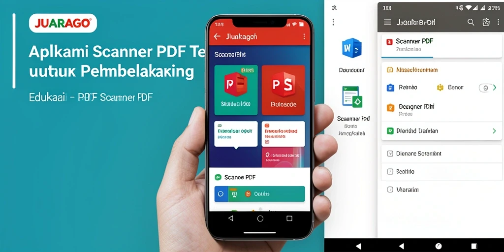 Antarmuka JUARAGO yang sederhana untuk Scanner PDF.