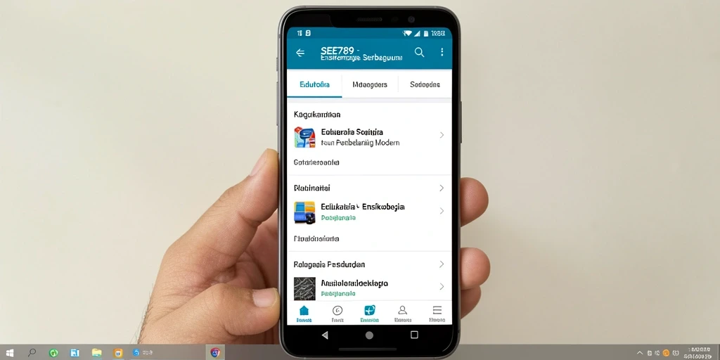 Tampilan antarmuka SEE789 yang menarik dan informatif.